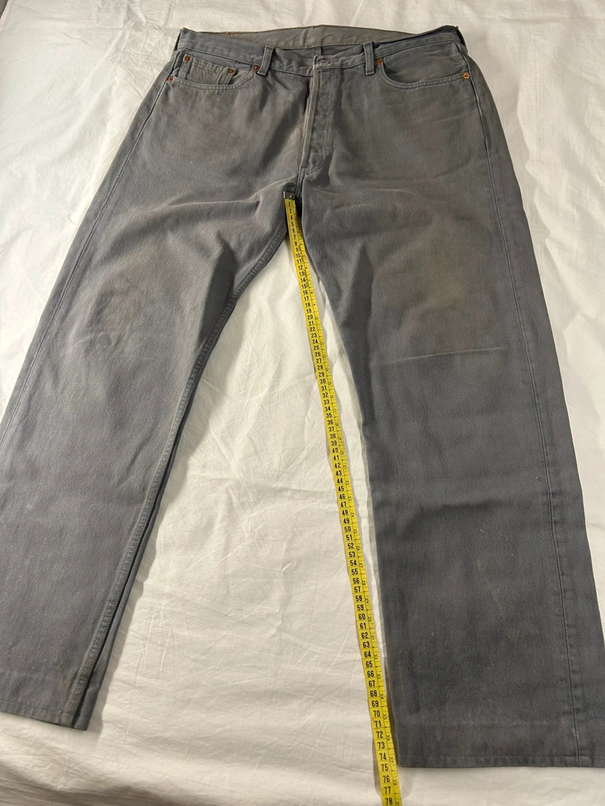 Grey straight cut Levi's lot 501 w38 l36 – photo 8
